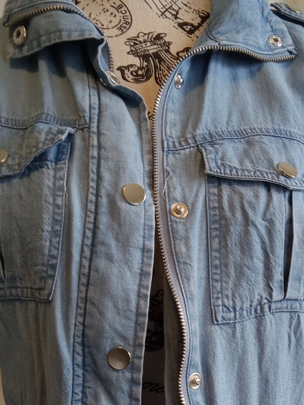 The perfect Liquid X vintage powder blue jacket size XSmall - Picture 3 of 10